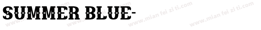 Summer blue字体转换